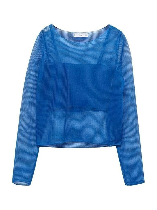 Foto van product Trui Mango neonblauw