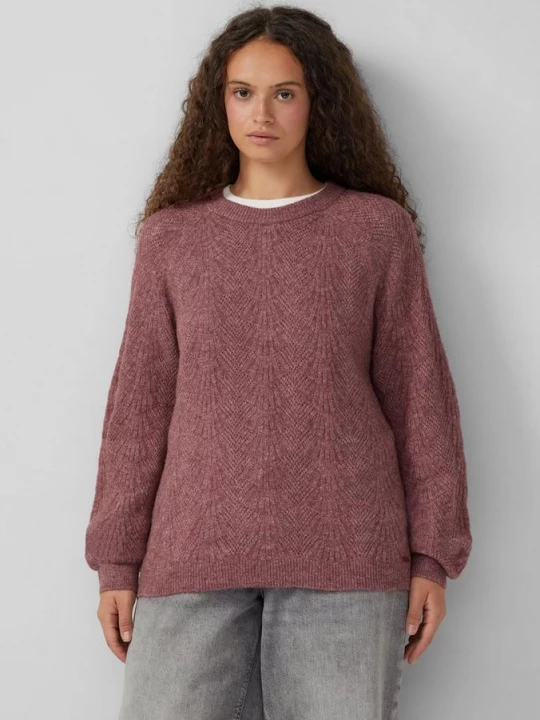 Foto van product Trui met ajourmotief QS rood