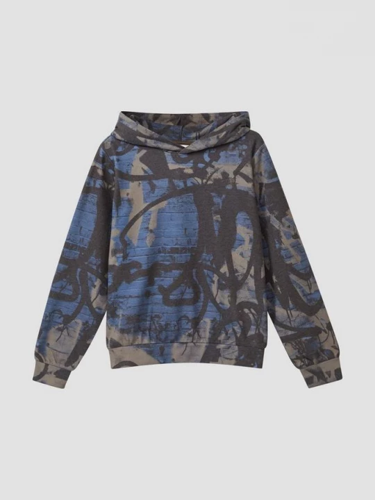 Foto van product Trui met capuchon en graffitiprint s.Oliver