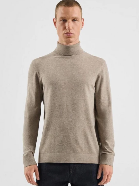 Foto van product Trui met col QS bruin
