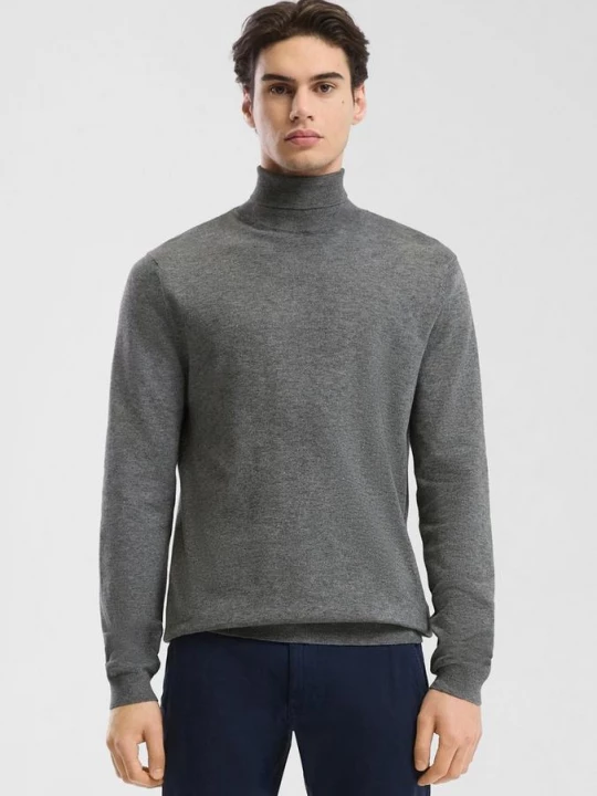 Foto van product Trui met col QS grijs
