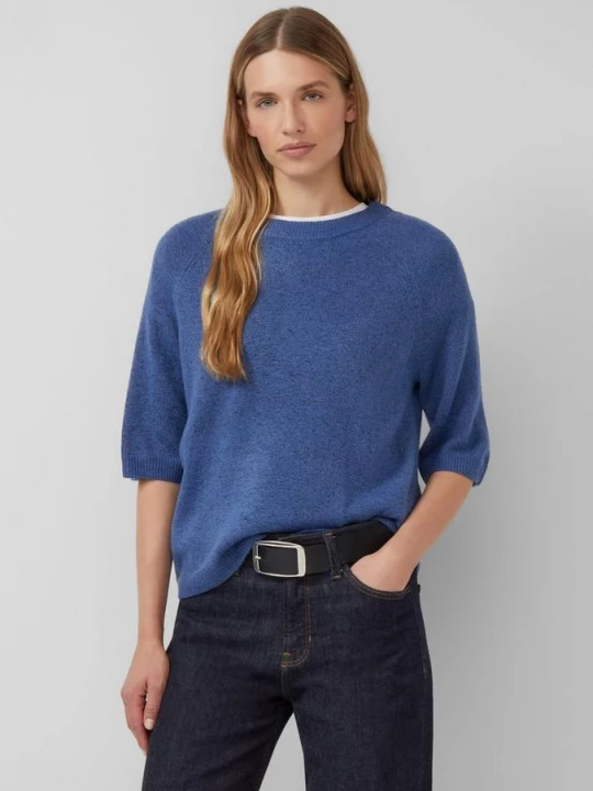 Foto van product Trui met korte mouwen van alpacamix s.Oliver blauw