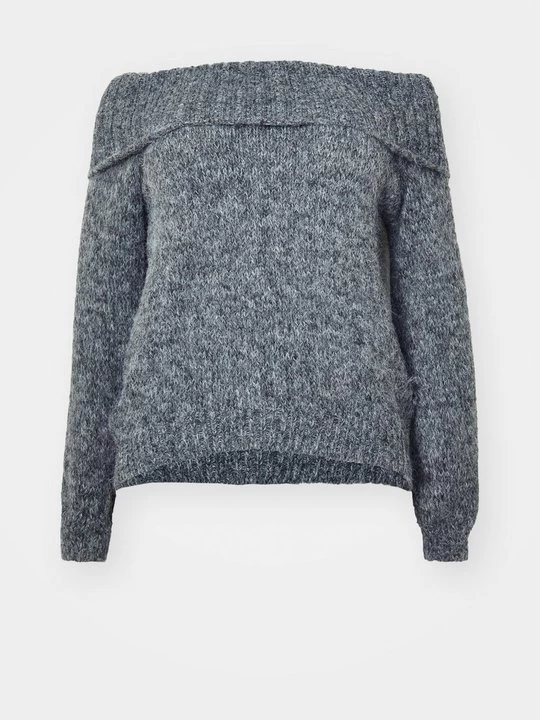 Foto van product Trui ONLY Carmakoma grijs gemêleerd