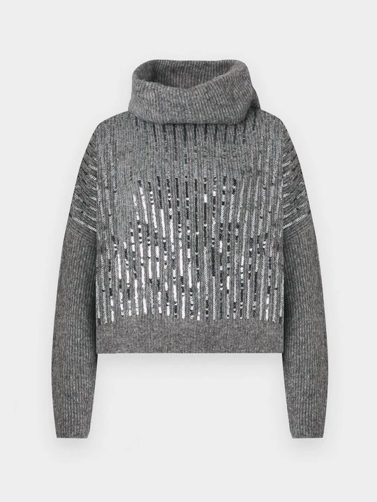 Foto van product Trui Only lichtgrijs gemêleerd