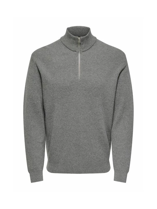 Foto van product Trui Only & Sons grijs gemêleerd