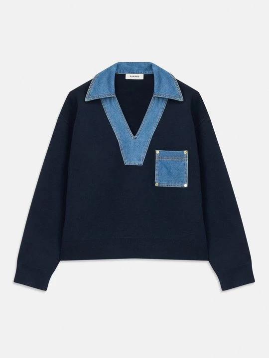 Foto van product Trui Sandro donkerblauw