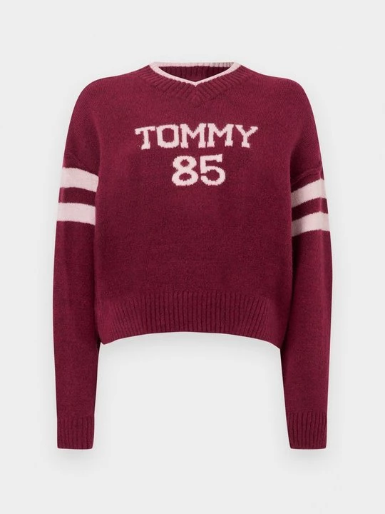 Foto van product Trui Tommy Jeans donkerrood