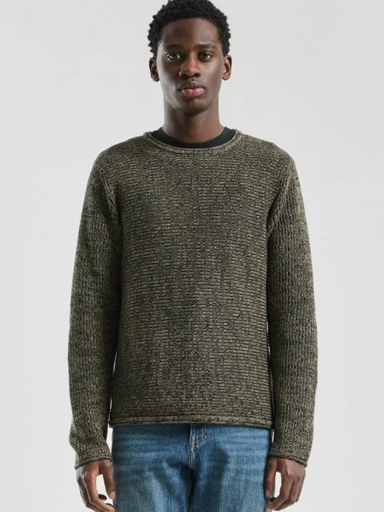 Foto van product Trui van gemêleerd garen QS geel