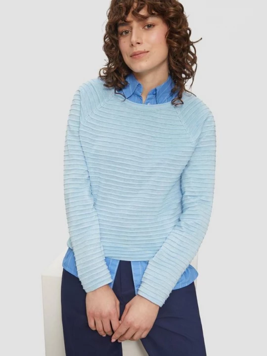 Foto van product Trui van viscosemix QS blauw