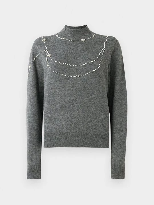 Foto van product Trui Vero Moda donkergrijs gemêleerd