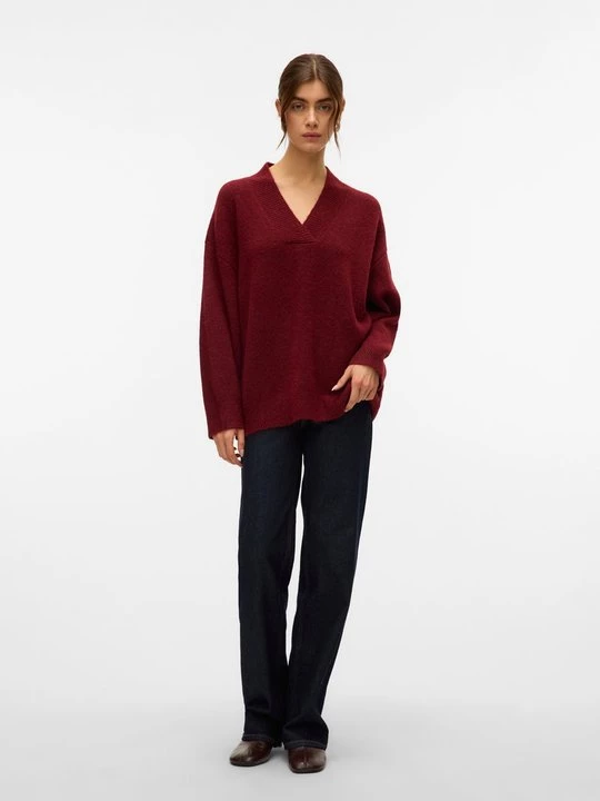 Foto van product Trui Vero Moda rood gemêleerd