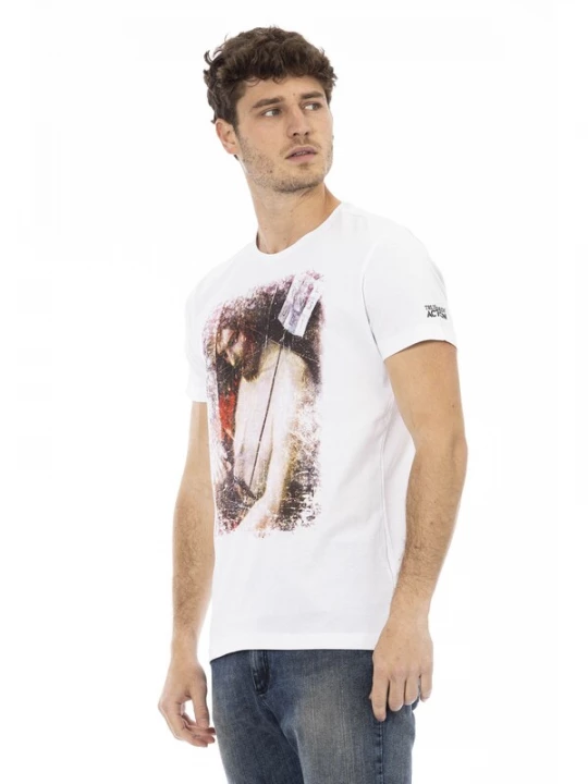 Foto van product Trussardi Shirt beige / donkerbruin / zwart / wit