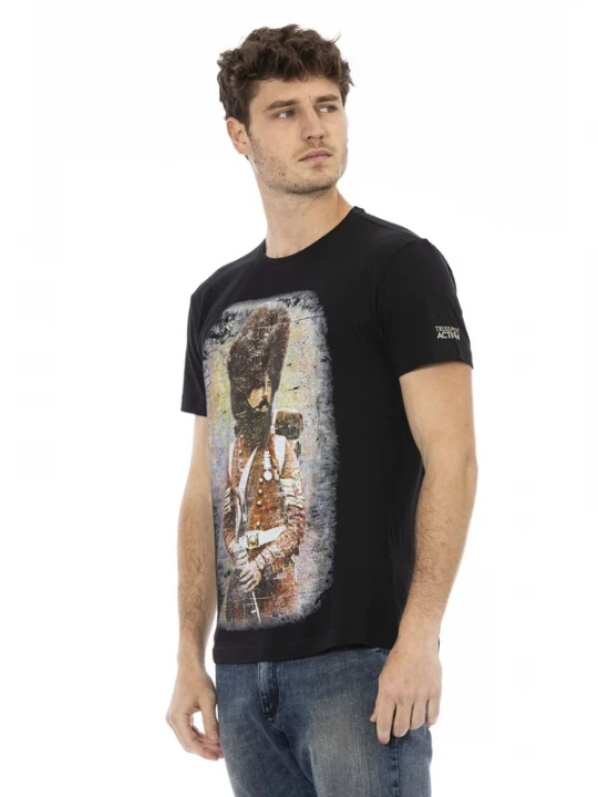 Foto van product Trussardi Shirt bruin / chocoladebruin / zwart / wit