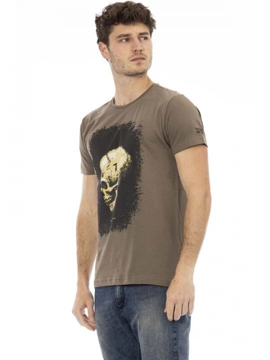 Foto van product Trussardi Shirt bruin / geel / zwart / wit