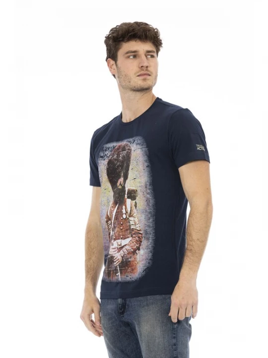 Foto van product Trussardi Shirt navy / duifblauw / bruin / geel