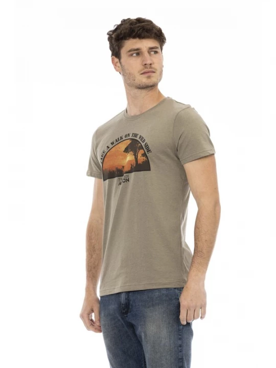 Foto van product Trussardi Shirt sepia / kaki / zwart
