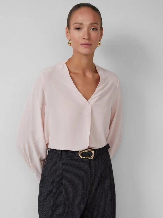 Foto van product Tuniekblouse van halfdoorzichtige viscose s.Oliver roze