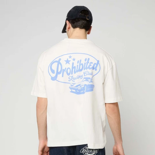Foto van product Tuning Club Tee PROHIBITED wit
