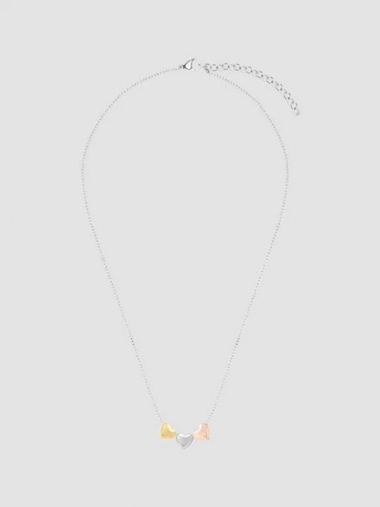Foto van product Tweekleurige ketting met hartdetail s.Oliver zilver
