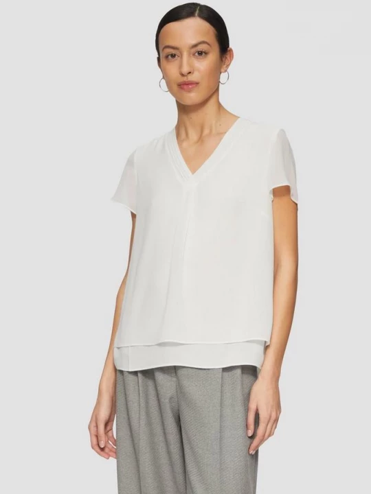 Foto van product Tweelaagse chiffon blouse s.Oliver crème
