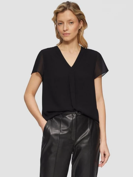 Foto van product Tweelaagse chiffon blouse s.Oliver zwart