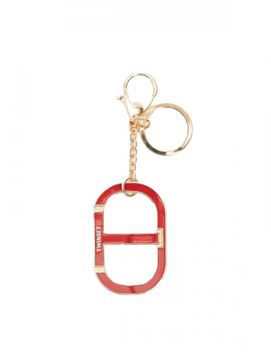 Foto van product Twin Set Sleutelhanger goud / rood