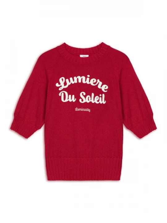 Foto van product Twist Trui rood / wit