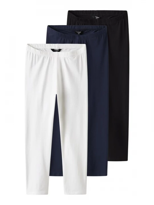 Foto van product TWO SOON Leggings 'Capri' navy / zwart / wit