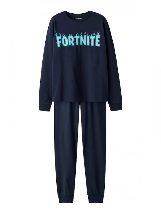 Foto van product TWO SOON Nachtkledij 'Fortnite' navy / lichtblauw