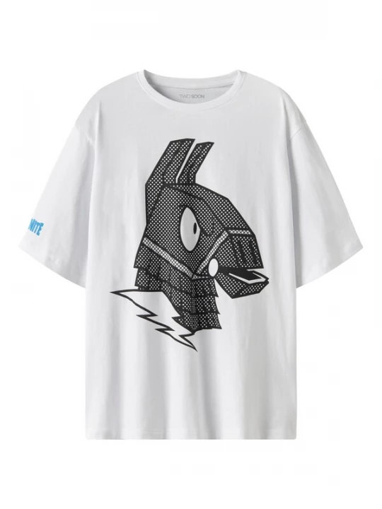 Foto van product TWO SOON Shirt 'Fortnite' azuur / zwart / wit