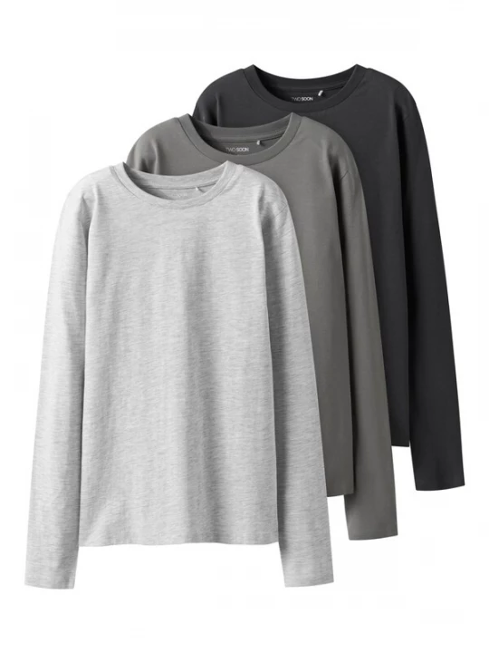 Foto van product TWO SOON Shirt grijs
