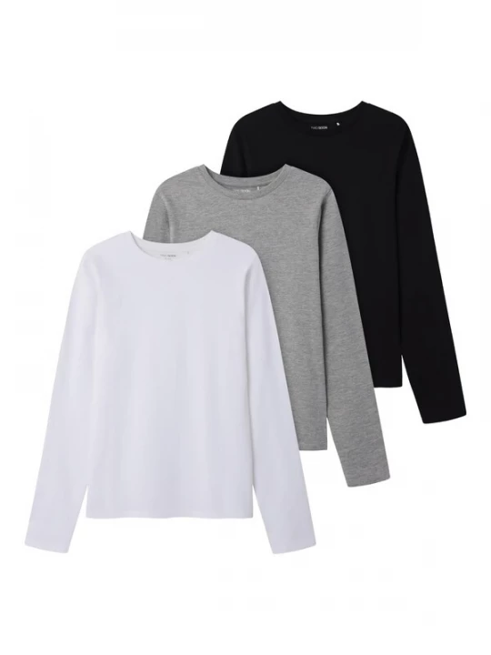 Foto van product TWO SOON Shirt grijs gemêleerd / zwart / wit