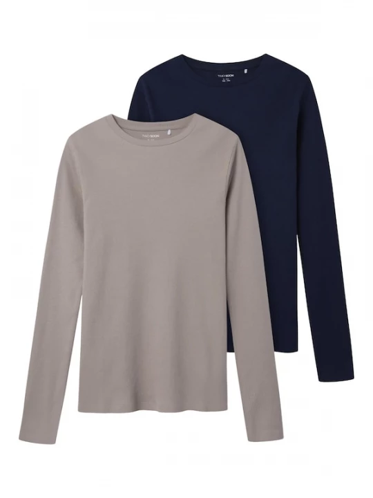 Foto van product TWO SOON Shirt navy / greige