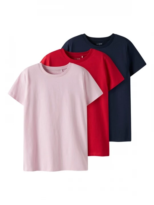 Foto van product TWO SOON Shirt navy / pink / bloedrood