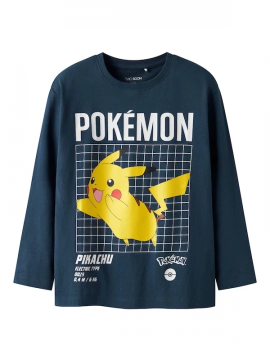Foto van product TWO SOON Shirt 'Pokémon' cyaan blauw / geel / rosé / zwart