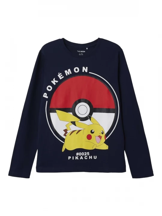 Foto van product TWO SOON Shirt 'Pokémon' marine / geel / rood / wit