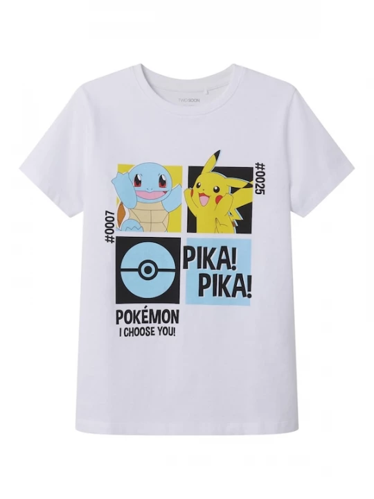 Foto van product TWO SOON Shirt 'Pokémon' marine / lichtblauw / geel / rood / wit