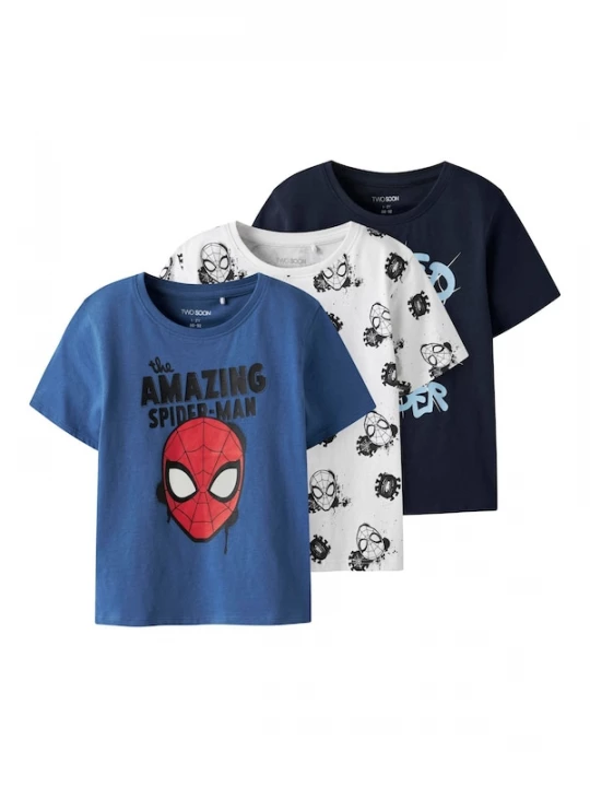 Foto van product TWO SOON Shirt 'Spider-Man' blauw / marine / rood / wit