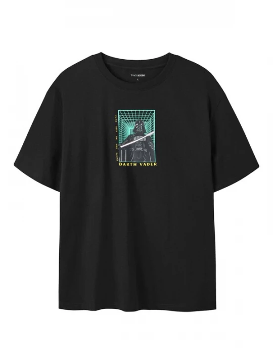 Foto van product TWO SOON Shirt 'Star Wars' turquoise / geel / grijs / zwart