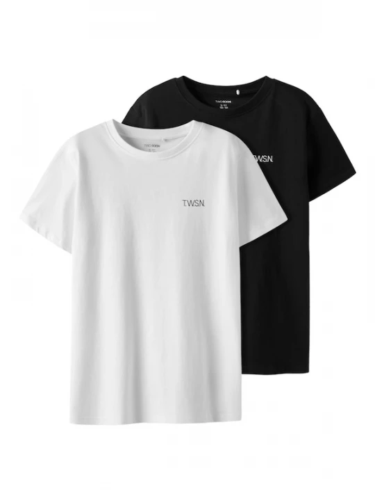 Foto van product TWO SOON Shirt zwart / wit