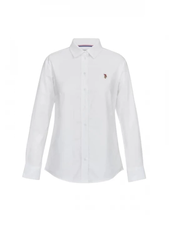 Foto van product U.. POLO ASSN. Blouse 'UWGina' bruin / rood / wit U.S. POLO ASSN.