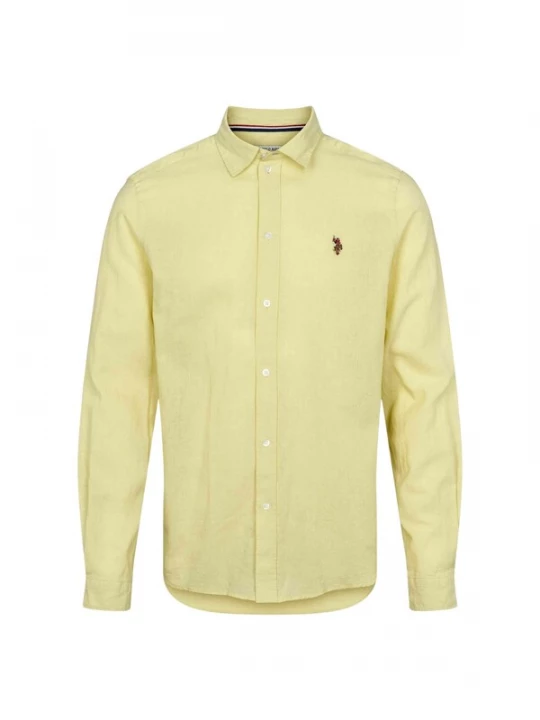 Foto van product U.. POLO ASSN. Overhemd 'UMBOLT' lichtgeel U.S. POLO ASSN.