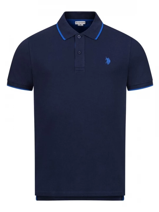 Foto van product U.. POLO ASSN. Shirt blauw / navy / kersrood / wit U.S. POLO ASSN.