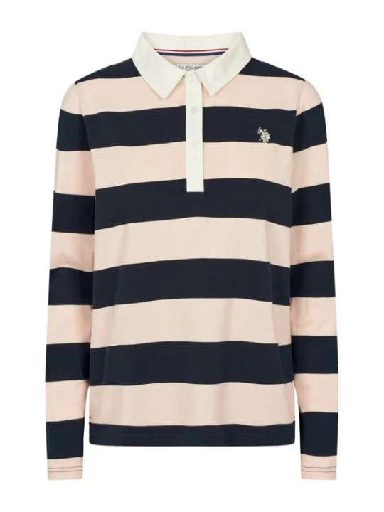 Foto van product U.. POLO ASSN. Shirt 'UWNancy' navy / rosa / wit U.S. POLO ASSN.