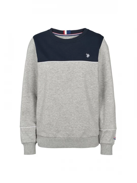 Foto van product U.. POLO ASSN. Trui 'Klara' grijs gemêleerd / zwart U.S. POLO ASSN.