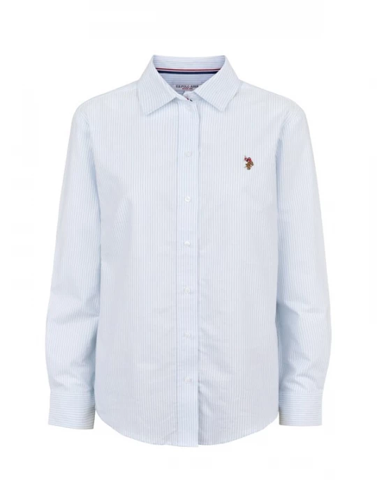 Foto van product U.S. POLO ASSN. Blouse 'UWGina' lichtblauw / wit