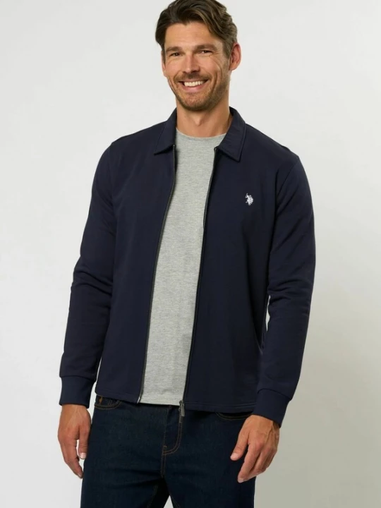 Foto van product U.S. POLO ASSN. Gebreid vest 'UMTobey' marine / wit