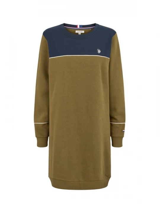 Foto van product U.S. POLO ASSN. Jurk 'UWKatja' donkerblauw / olijfgroen