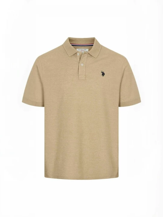 Foto van product U.S. POLO ASSN. Overhemd ' Alfred ' beige gemêleerd