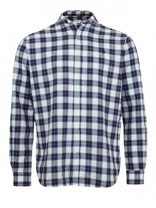Foto van product U.S. POLO ASSN. Overhemd blauw / lichtoranje / wit